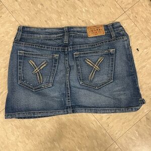 YMI Classic Blue Denim Mini Skirt